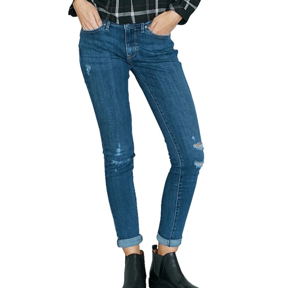 LEVI'S 711 SKINNY JEANS - DAMAGE IS DONE, size 28 - Picture 2 of 13